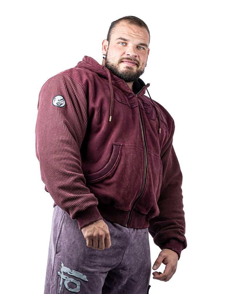 Heavy Zip Hoodie Devils Stonewashed Bostomix Fleece - Legal PowerHoodie