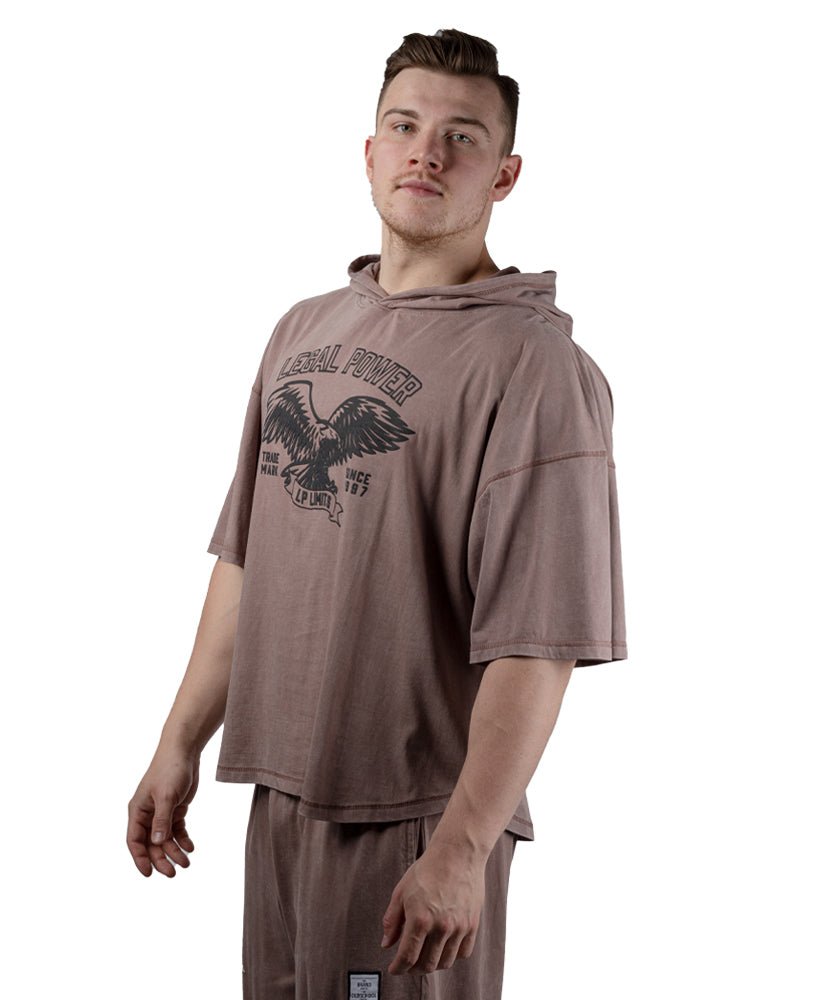 Rag Top Eagle Hoodie Stonewashed Pique Jersey