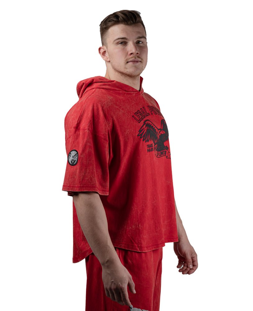 Rag Top Eagle Hoodie Stonewashed Pique Jersey