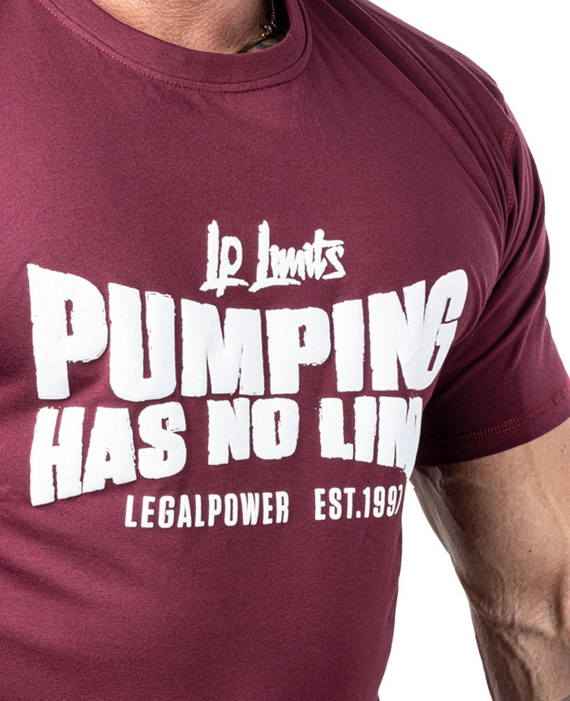 T-Shirt Pumping has no Limit Heavy Jersey - Legal Power