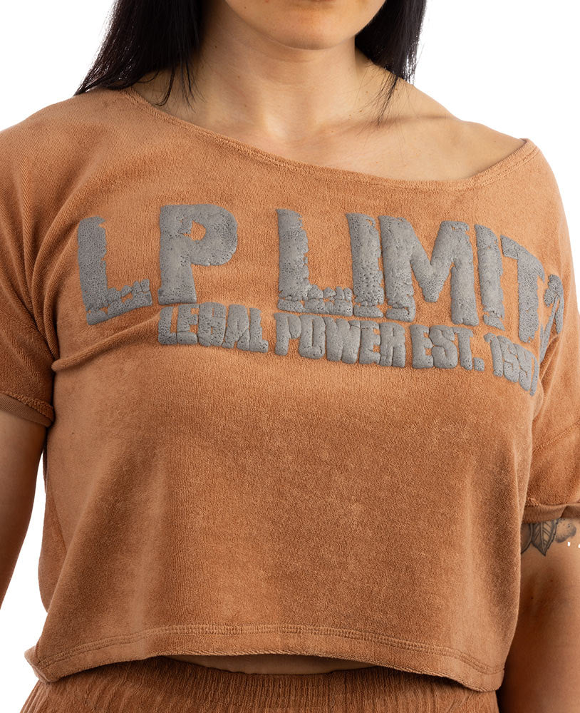 Crop Top LP Girls Stonewashed Towelling