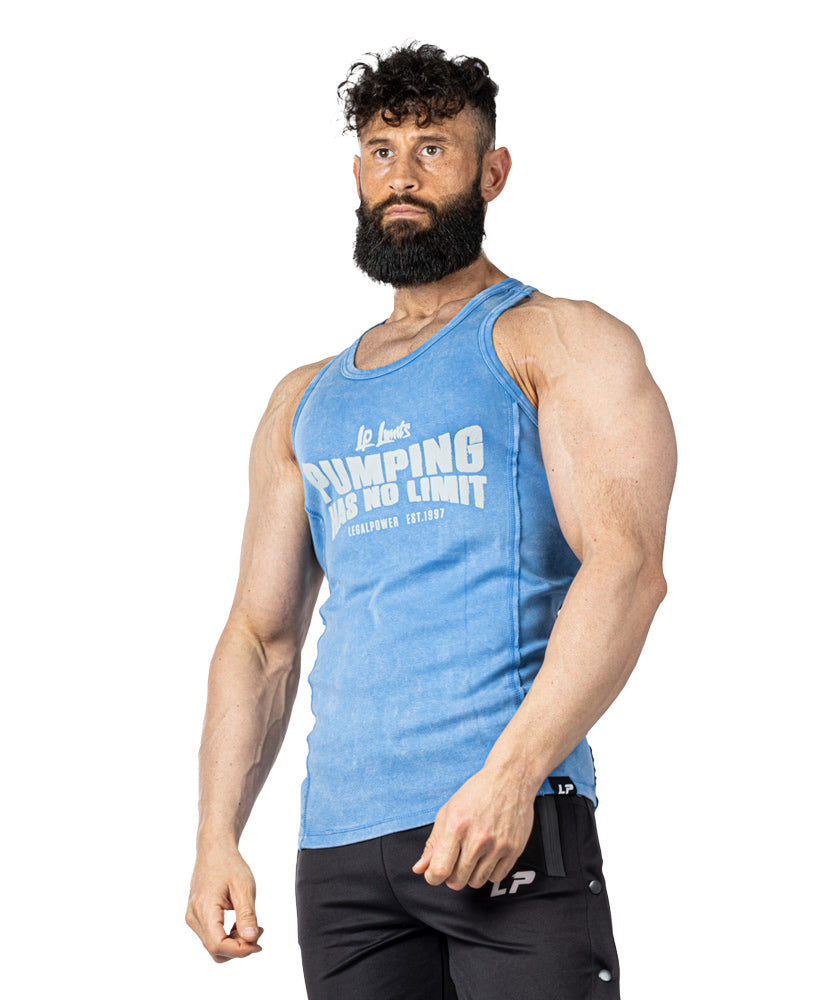 Tanktop Pumping has no Limit Stonewashed Ribbed