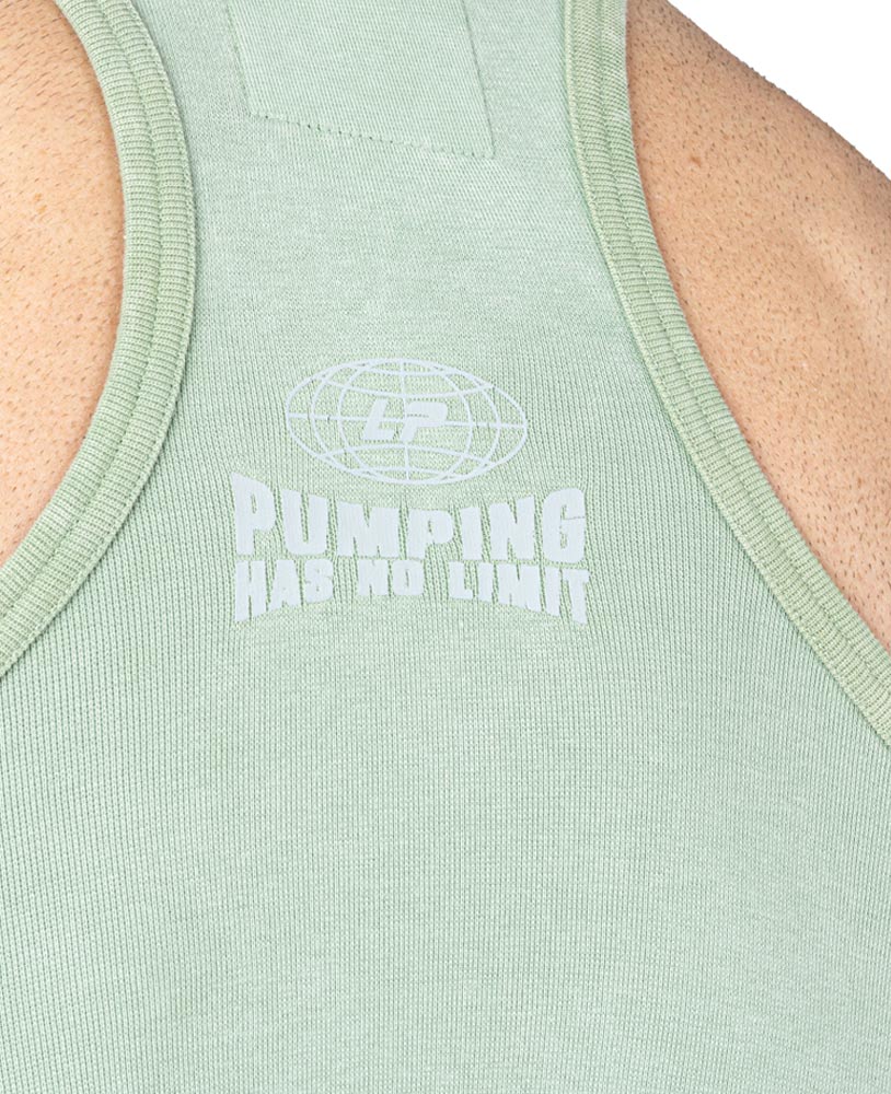 Tanktop Pumping has no Limit Stonewashed Ribbed