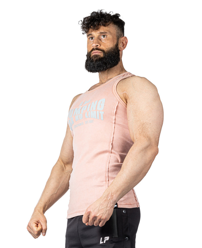 Tanktop Pumping has no Limit Stonewashed Ribbed