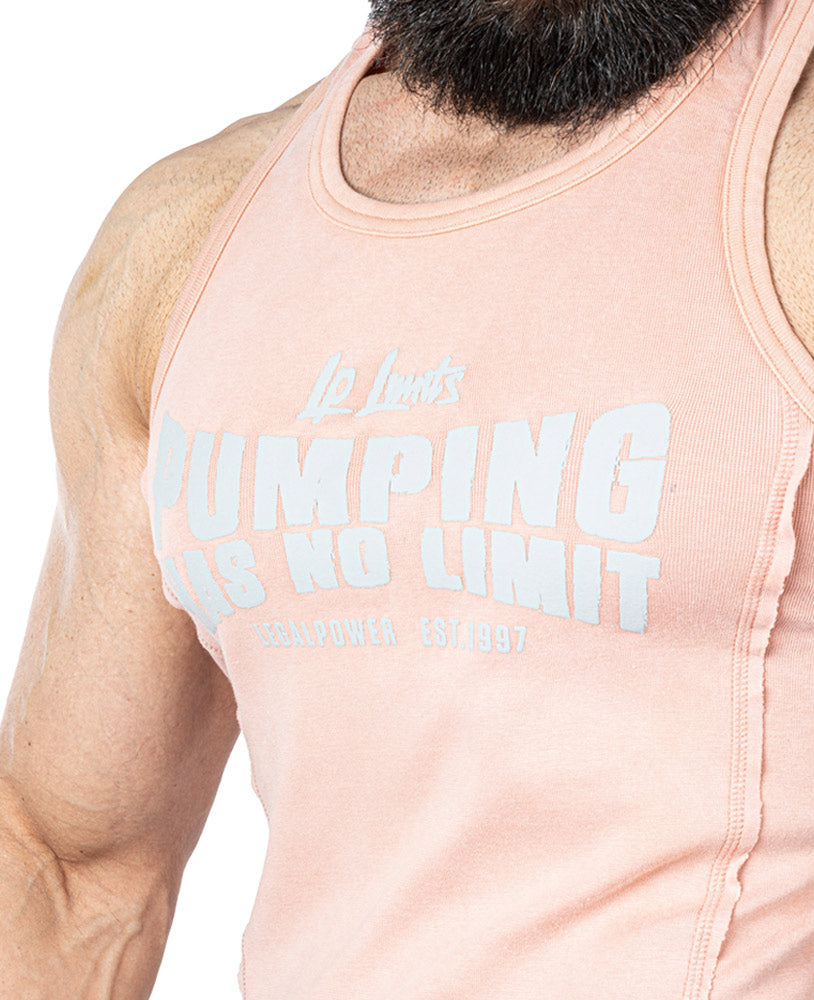 Tanktop Pumping has no Limit Stonewashed Ribbed