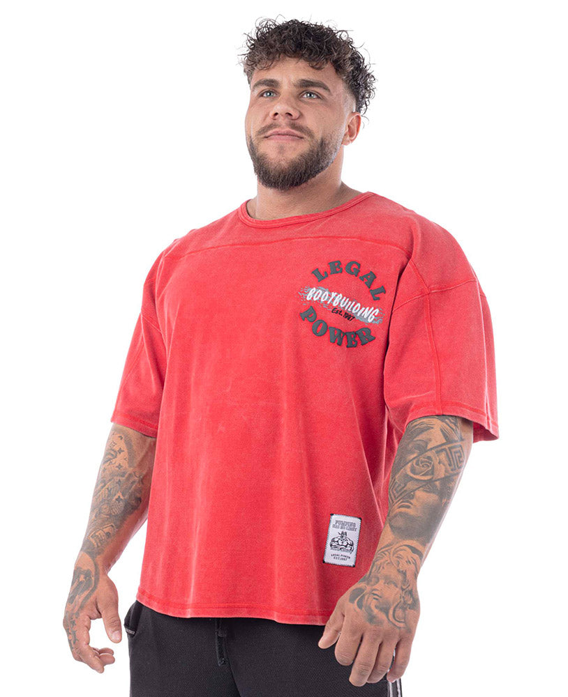 Rag Top Bodybuilding Stonewashed Jersey Pique