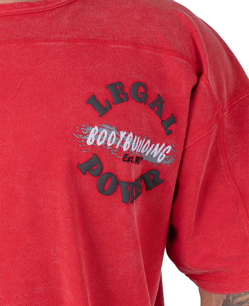Rag Top Bodybuilding Stonewashed Jersey Pique