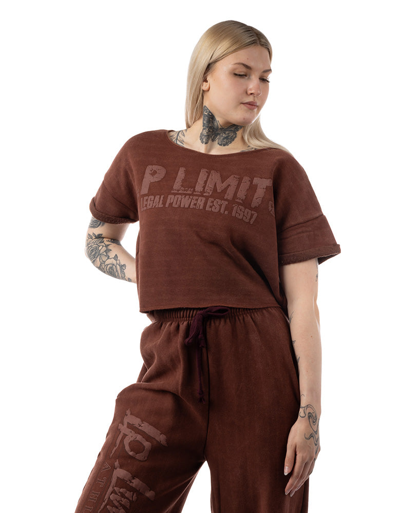Crop Top LP Girls brushed inside Stonewashed Ottomix