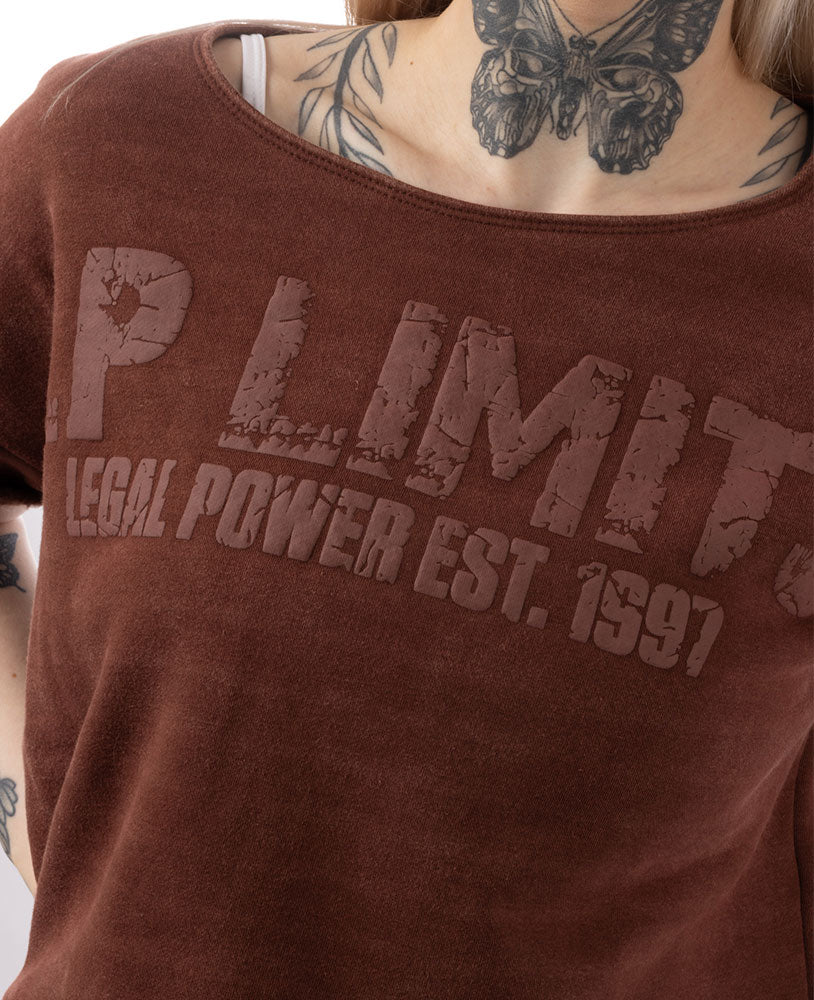 Crop Top LP Girls brushed inside Stonewashed Ottomix