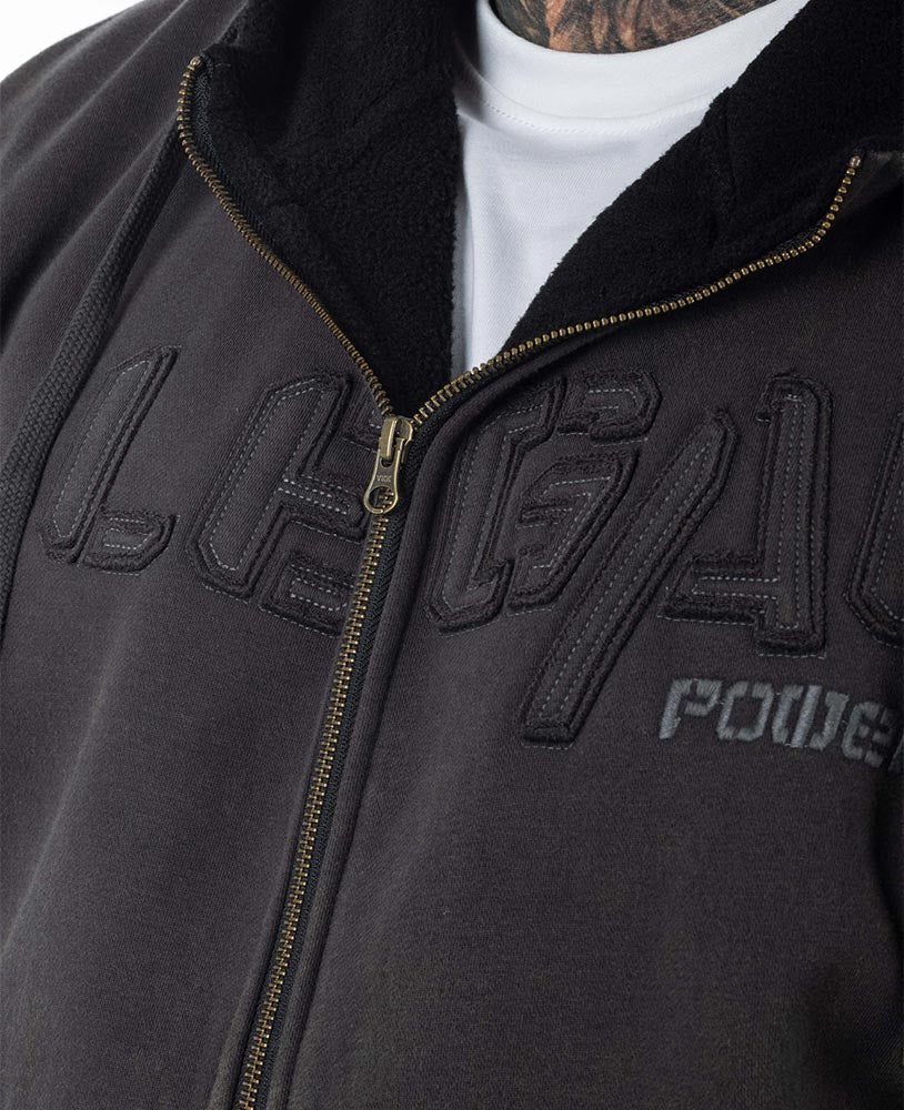 Heavy Zip Hoodie Devils 2.0 Stonewashed Ottomix Fleece