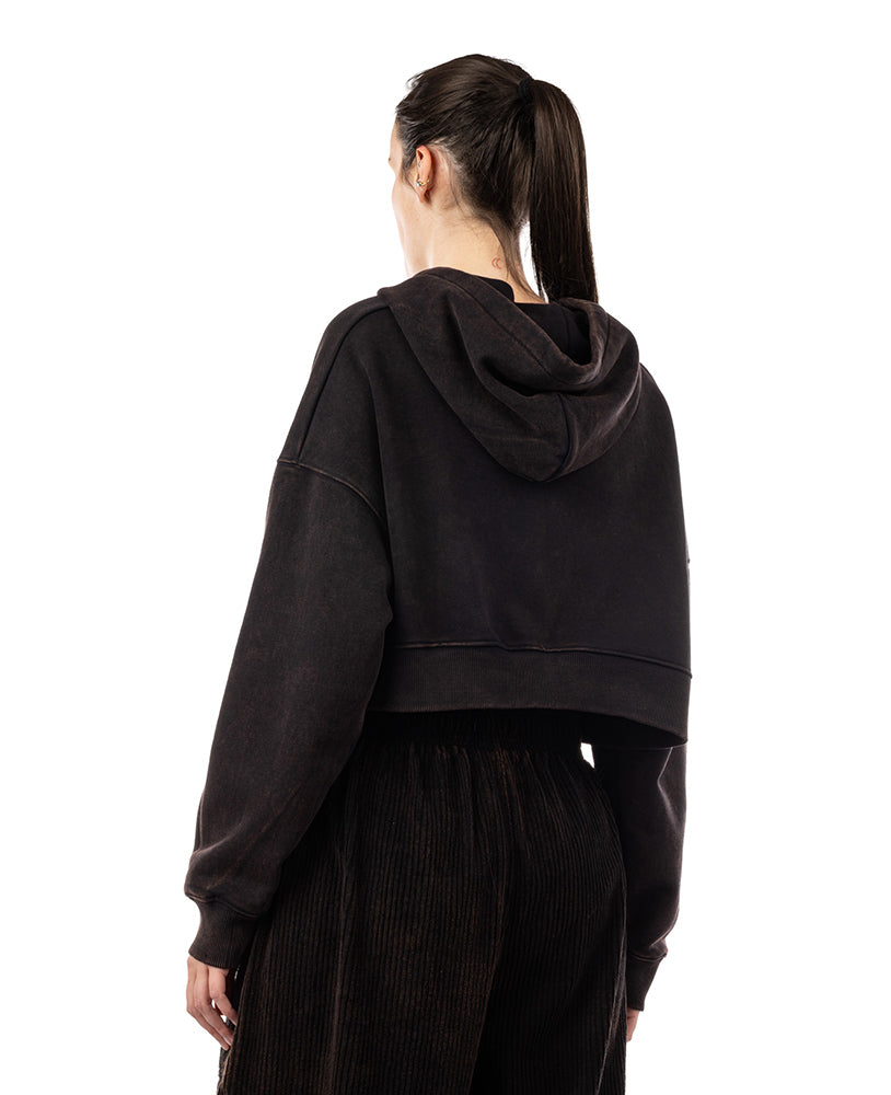 Crop Top Zip Hoodie LpLimits Stonewashed Ottomix