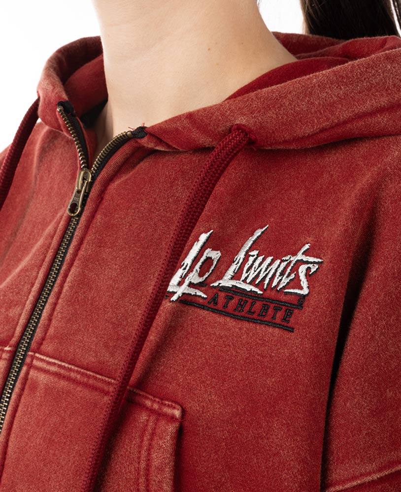 Crop Top Zip Hoodie LpLimits Stonewashed Ottomix