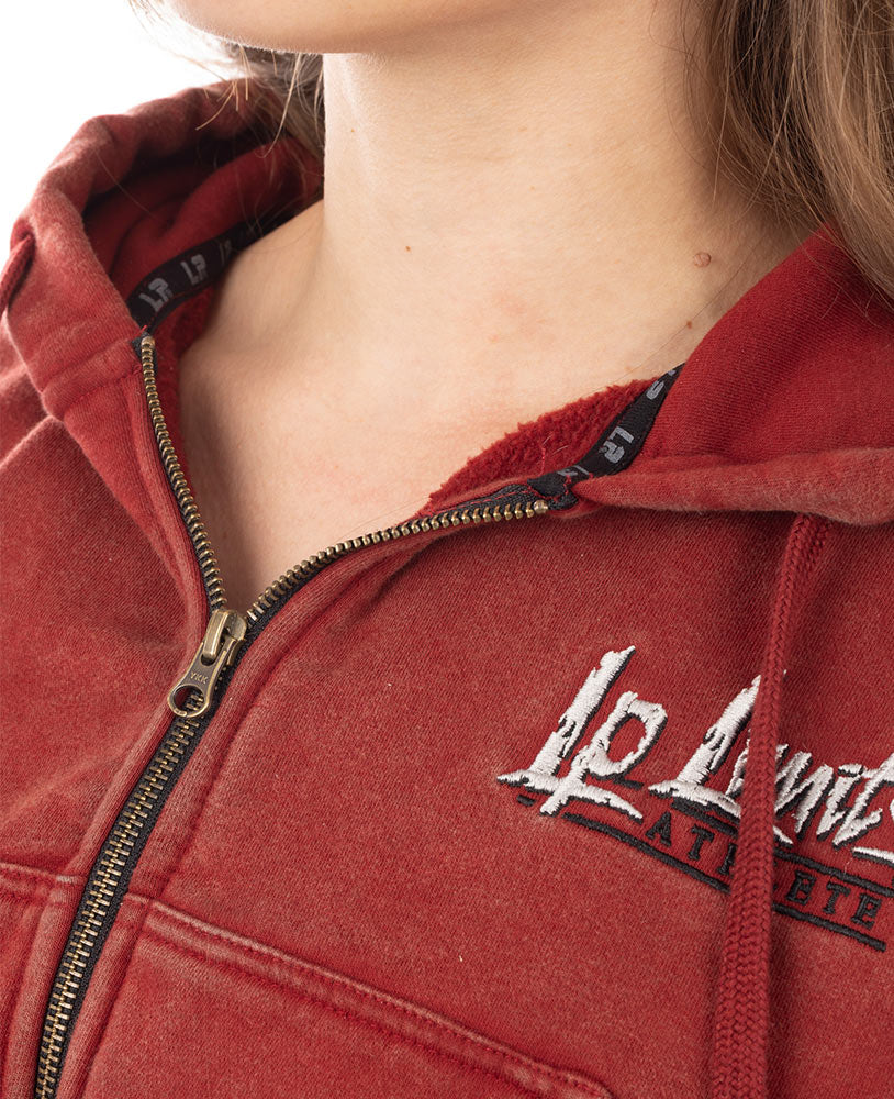 Crop Top Zip Hoodie LpLimits Stonewashed Ottomix