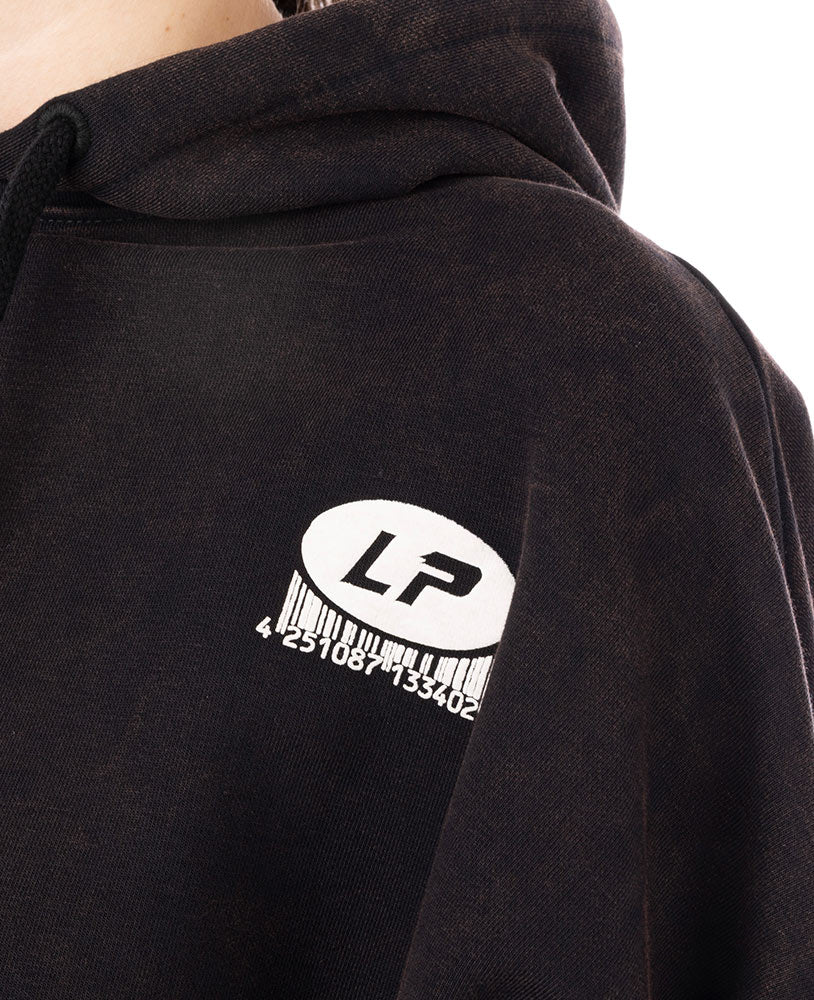 Crop Top Hoodie Tape Stonewashed Ottomix