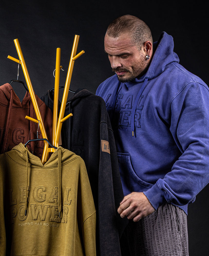 Hoodie Legal Power Stonewashed brushed inside Ottomix