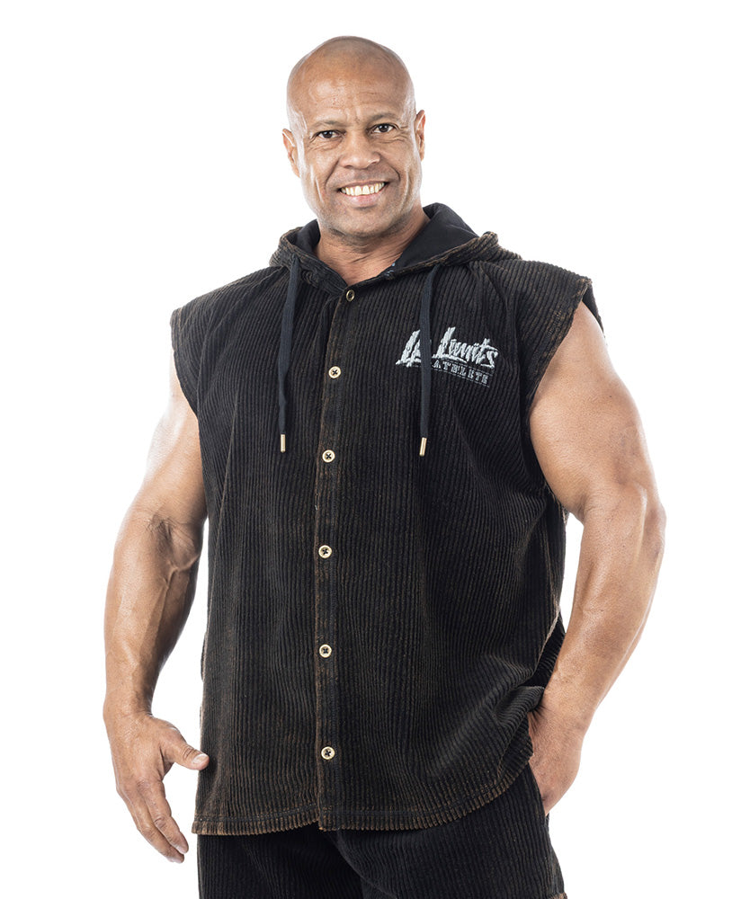 Sleeveless Oldschool Hoodie LpLimits Cord