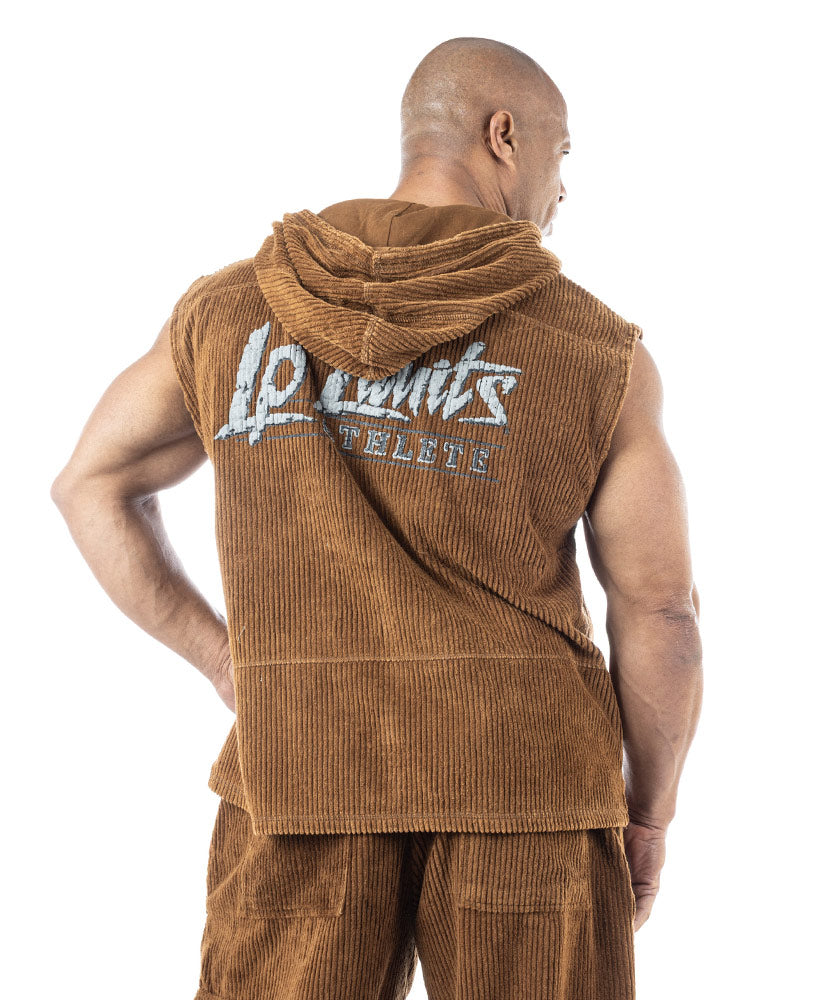 Sleeveless Oldschool Hoodie LpLimits Cord