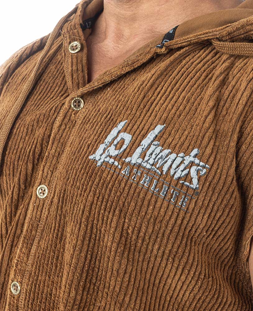 Sleeveless Oldschool Hoodie LpLimits Cord