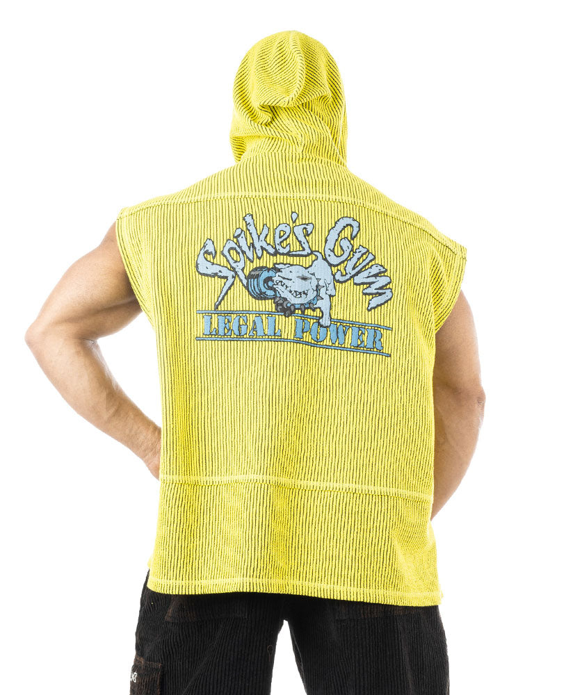 Sweat à capuche sans manches à pointes néon style rétro Boston