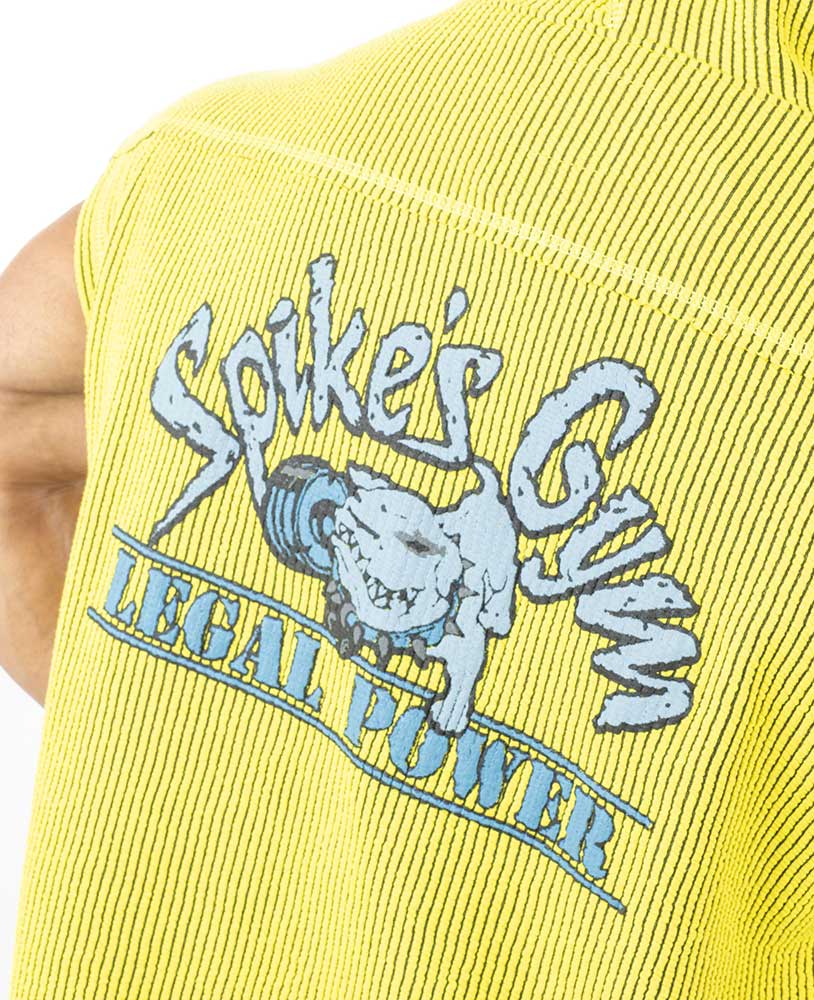 Sweat à capuche sans manches à pointes néon style rétro Boston