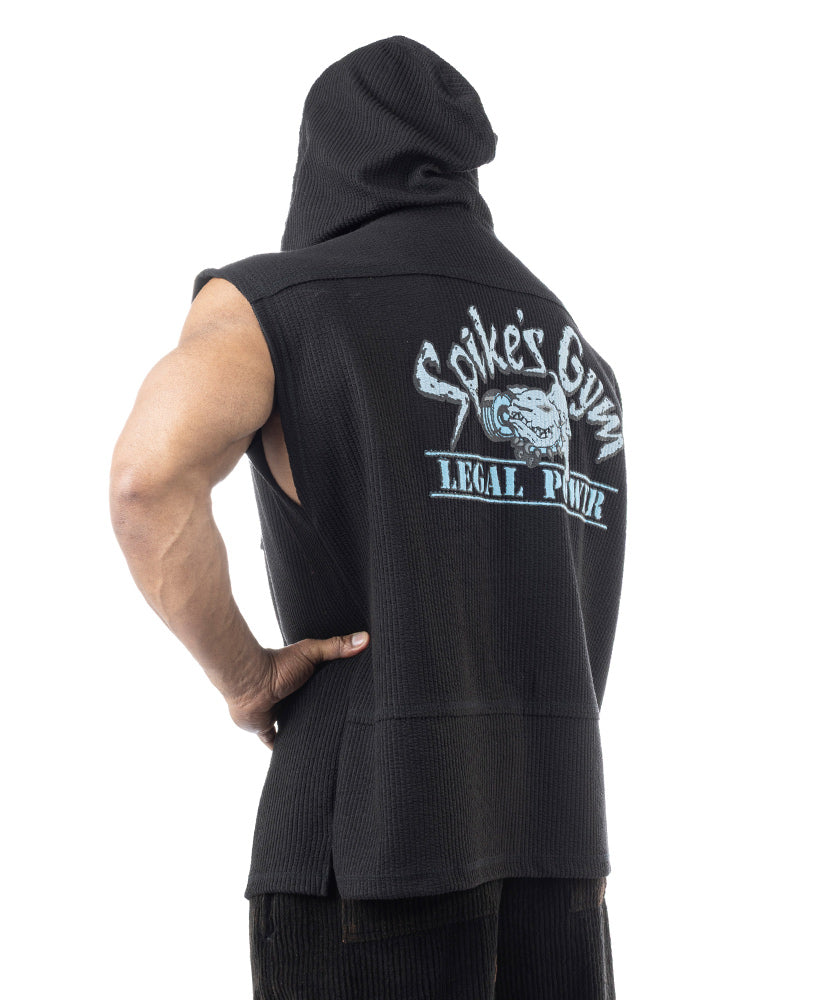 Sleeveless Oldschool Spikes Hoodie Boston