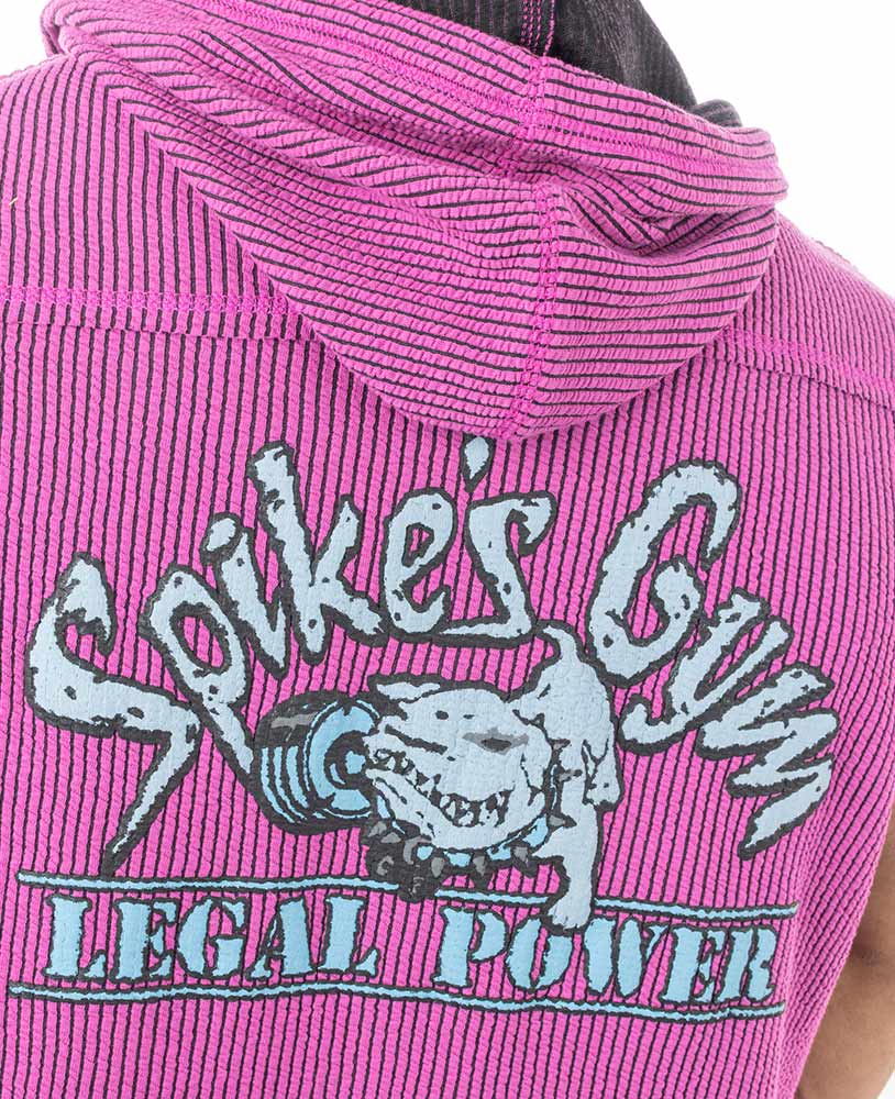 Sleeveless Oldschool Spikes Hoodie Boston