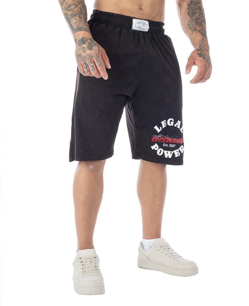 Shorts Bodybuilding Stonewashed Jersey Pique