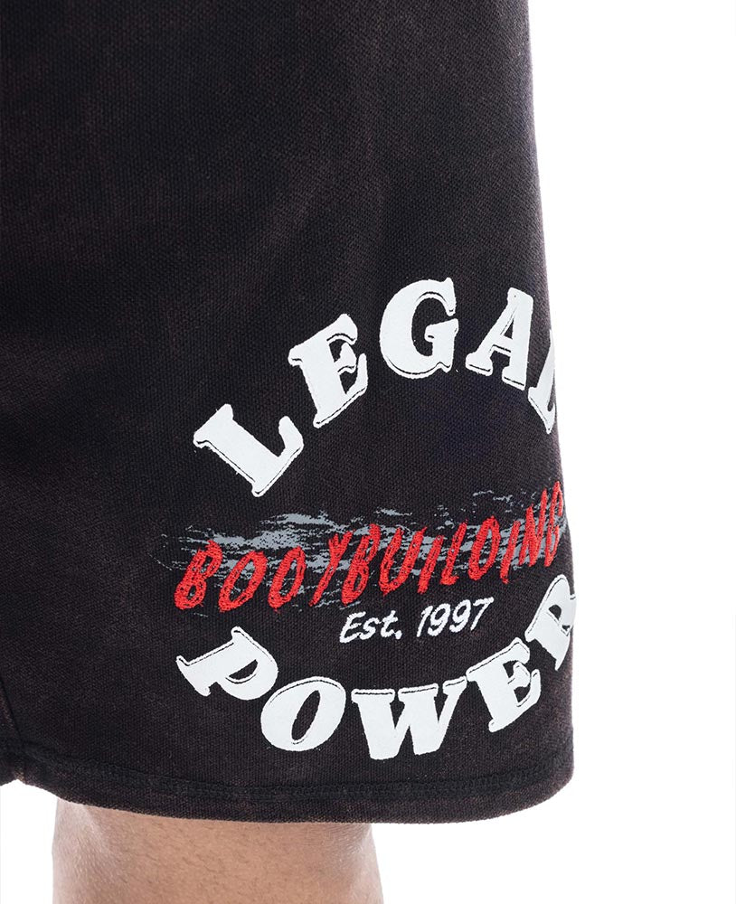 Shorts Bodybuilding Stonewashed Jersey Pique