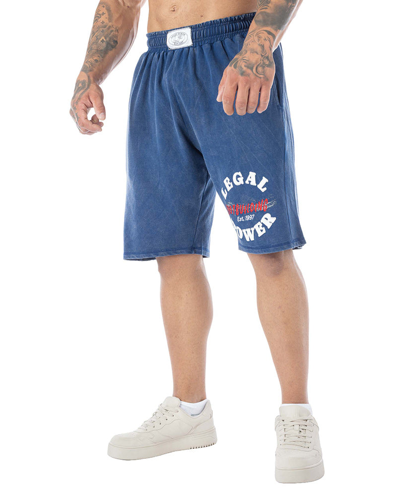 Shorts Bodybuilding Stonewashed Jersey Pique