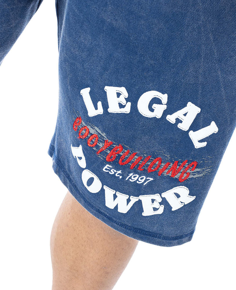 Shorts Bodybuilding Stonewashed Jersey Pique