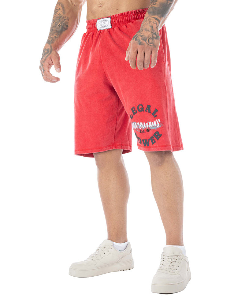 Shorts Bodybuilding Stonewashed Jersey Pique