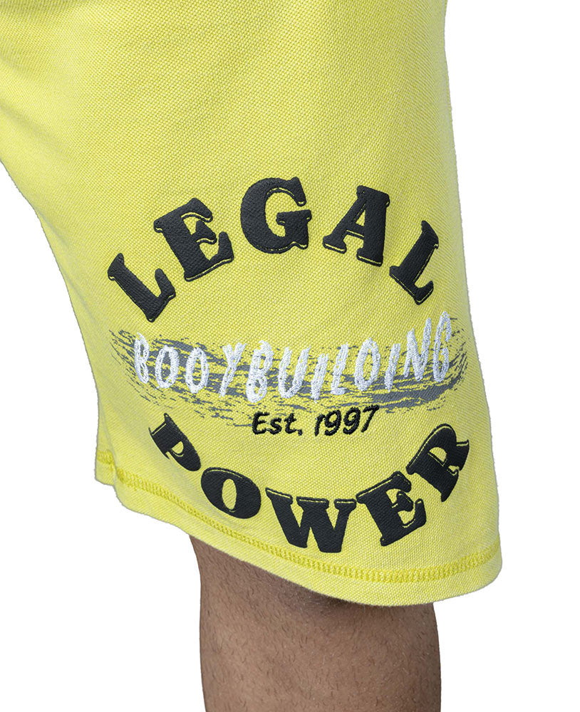 Shorts Bodybuilding Stonewashed Jersey Pique