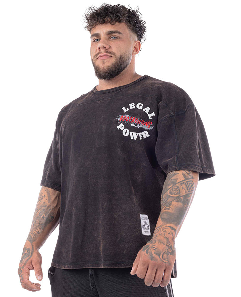 Rag Top Bodybuilding Stonewashed Jersey Pique