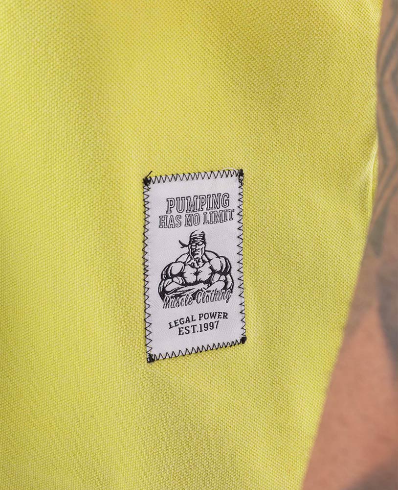 Rag Top Bodybuilding Stonewashed Jersey Pique
