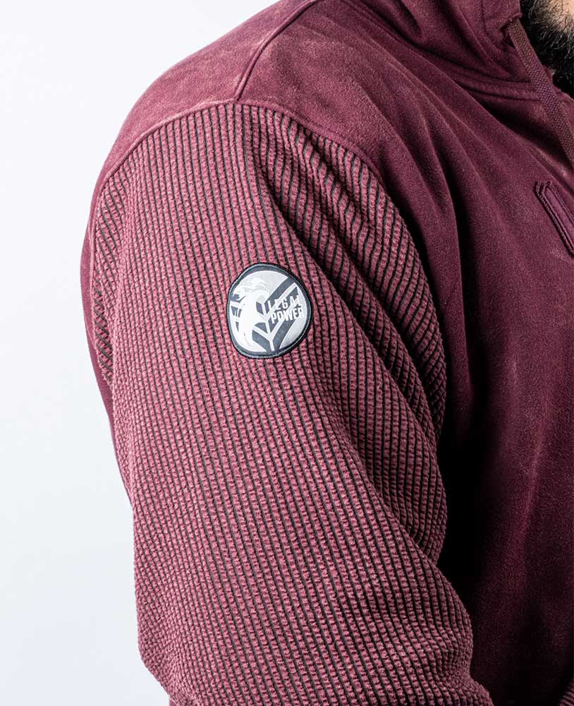 Heavy Zip Hoodie Devils Stonewashed Bostomix Fleece - Legal Power
