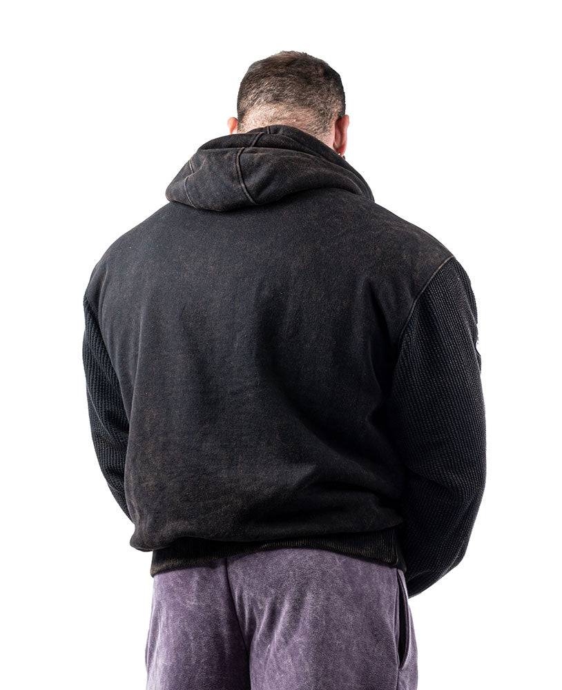 Heavy Zip Hoodie Devils Stonewashed Bostomix Fleece - Legal Power