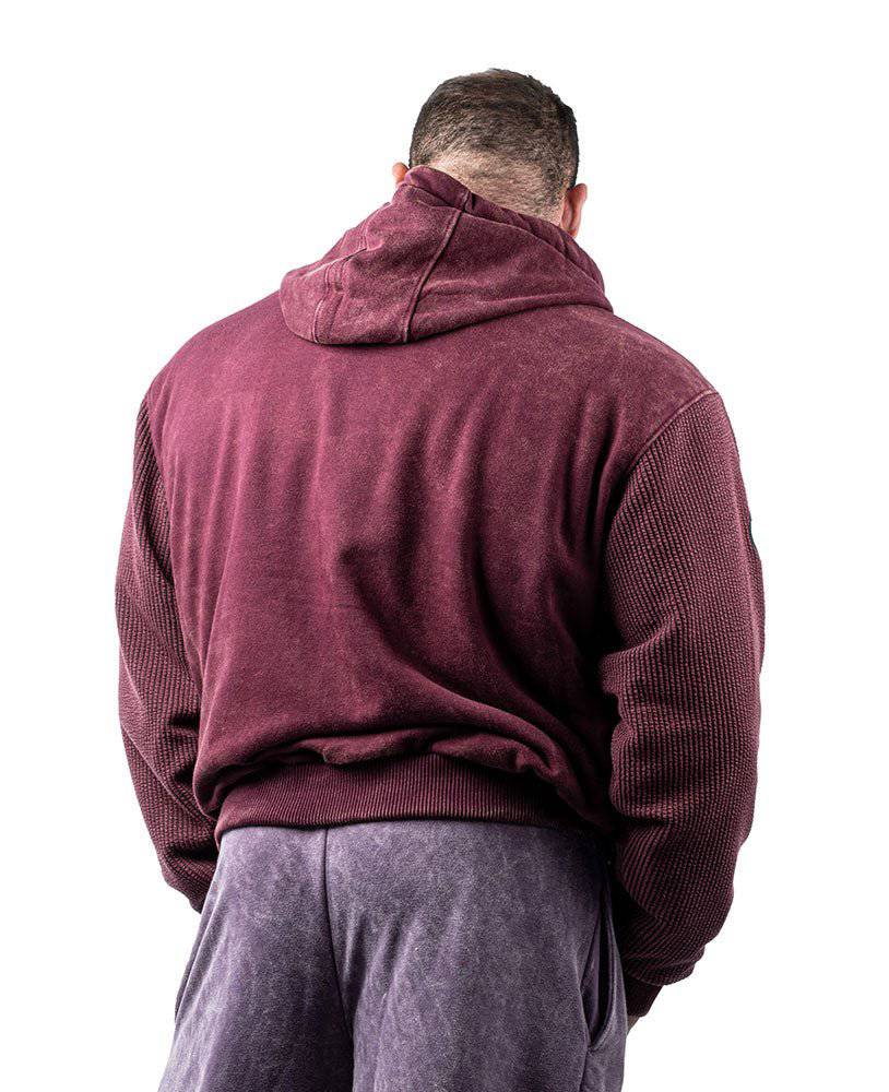 Heavy Zip Hoodie Devils Stonewashed Bostomix Fleece - Legal Power