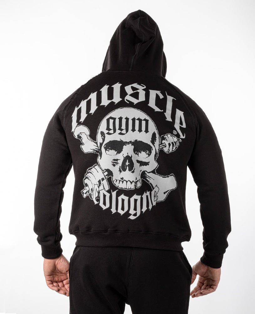 Hoodie Raglan Zip Muscle Gym Cologne Ottomix