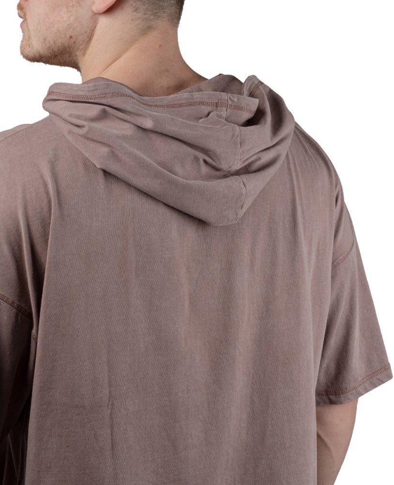 Rag Top Eagle Felpa con cappuccio Stonewashed Pique Jersey