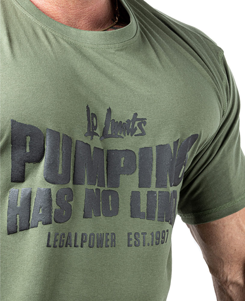 T-Shirt Pumping has no Limit Heavy Jersey - Legal Power