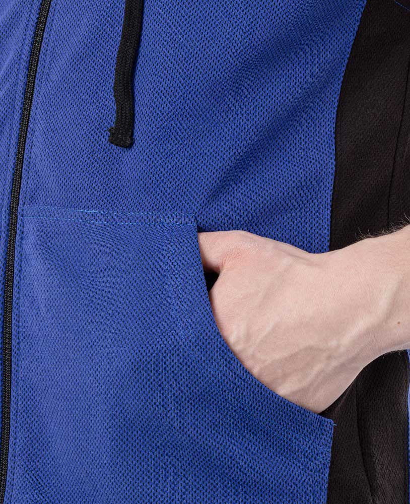 Felpa con cappuccio LpLimits senza maniche in maglia lavorata a maglia