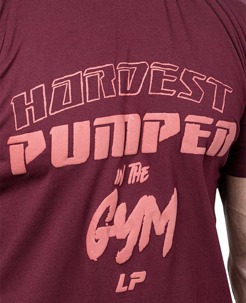 T-shirt Hardest Pumper in the Gym maillot simple